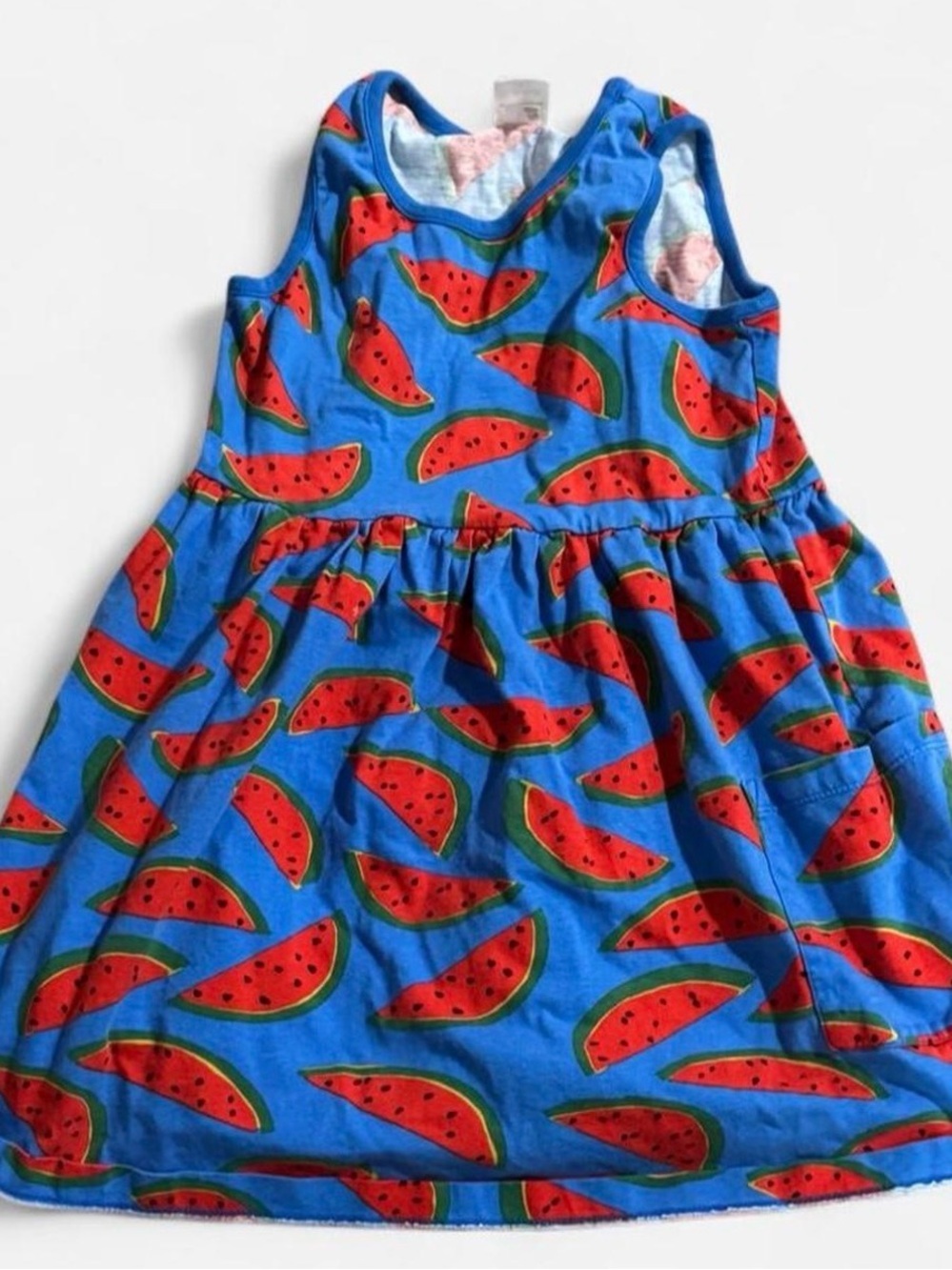 Hanna Andersson Blue Watermelon Print Girls Dress